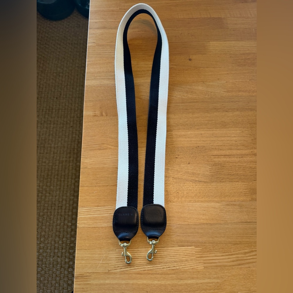 Striped Black and White Crossbody Strap - Versatile Replacement Strap